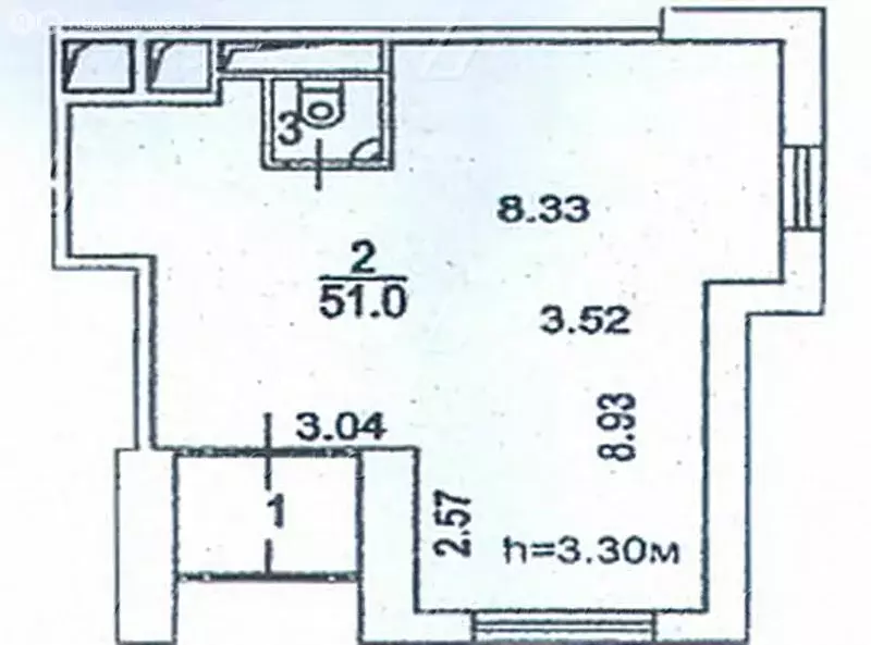 Помещение свободного назначения (56 м) - Фото 1
