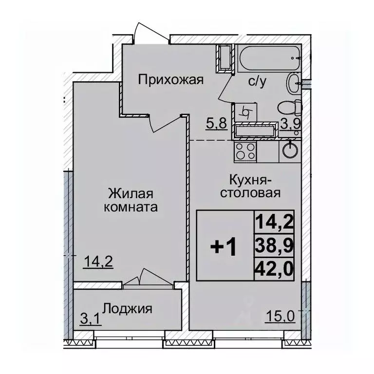 1-к кв. Нижегородская область, Нижний Новгород Горизонты Нижнего жилой ... - Фото 0