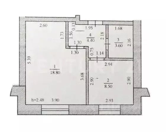 1-к кв. Чувашия, Чебоксары ул. Мате Залка, 25 (35.5 м) - Фото 2