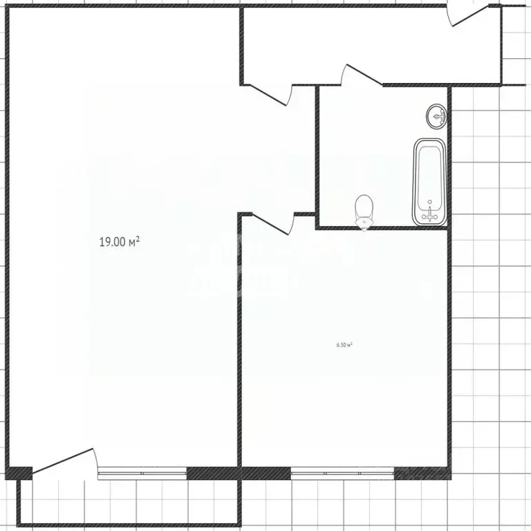 1-к кв. Липецкая область, Липецк ул. Гагарина, 73/2 (31.0 м) - Фото 2