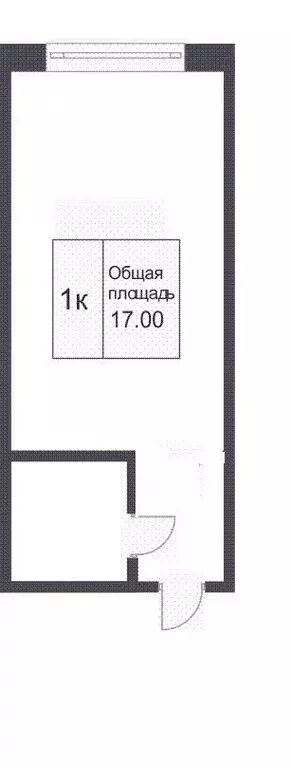 Квартира-студия: Кемерово, улица Агеева, 6А (17 м) - Фото 1