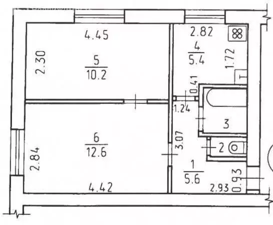 2-комнатная квартира: Ижевск, Автономная улица, 85 (39 м) - Фото 1