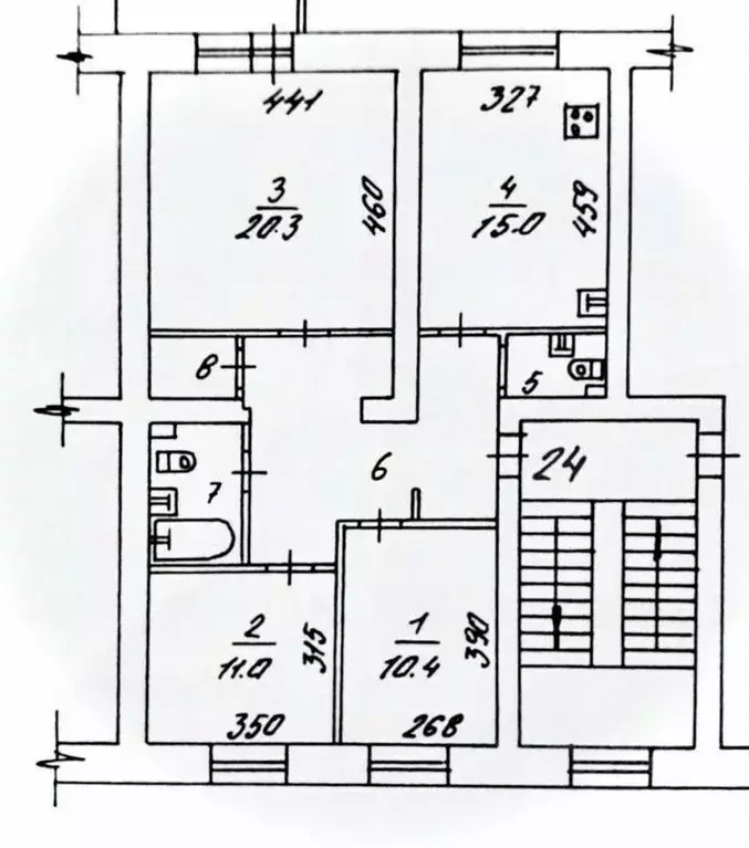 3-к кв. Новосибирская область, Новосибирск ул. Щетинкина, 34 (79.8 м) - Фото 0