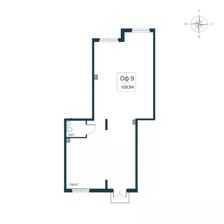 Помещение свободного назначения (109.94 м) - Фото 2