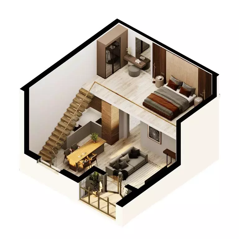 1-комнатная квартира: Светлогорск, Калининградский проспект, 70Е (58.9 ... - Фото 1