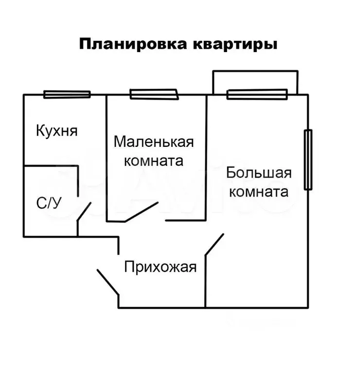 2-к. квартира, 41 м, 4/5 эт. - Фото 0