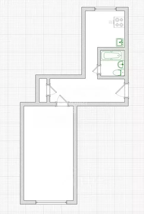 1-к кв. Омская область, Омск просп. Мира, 163А (32.5 м) - Фото 2