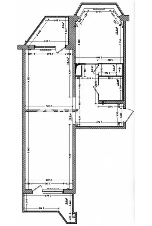2-комнатная квартира: Московский, улица Атласова, 5 (60.1 м) - Фото 1