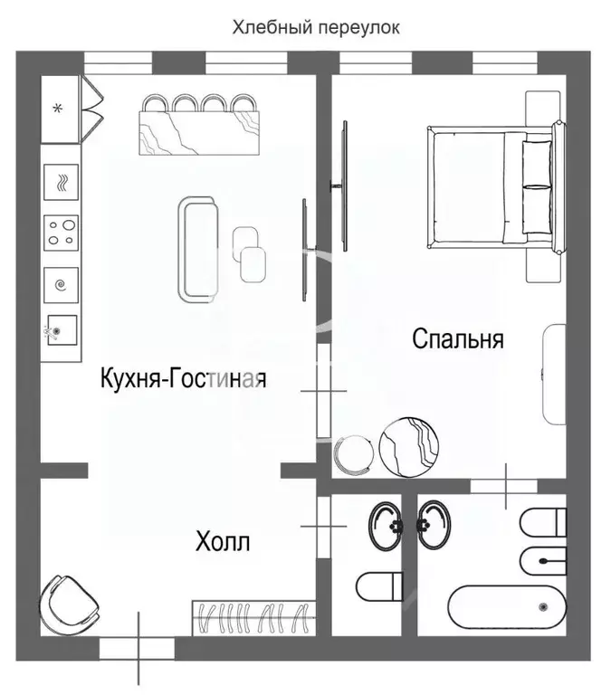 1-к кв. Москва Поварская ул., 8/1к1 (68.5 м) - Фото 1