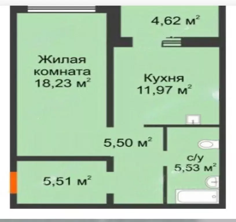 1-к кв. Самарская область, Самара Аэродромная ул., 102А (51.0 м) - Фото 2