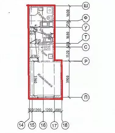 Студия Свердловская область, Екатеринбург ул. Зеленый Остров, 12 (25.2 ... - Фото 2