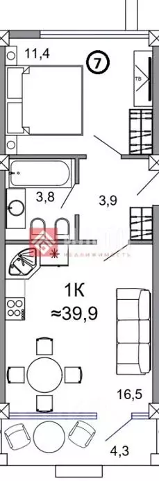 2-к кв. Крым, Феодосия ш. Керченское, 27Р (39.8 м) - Фото 2