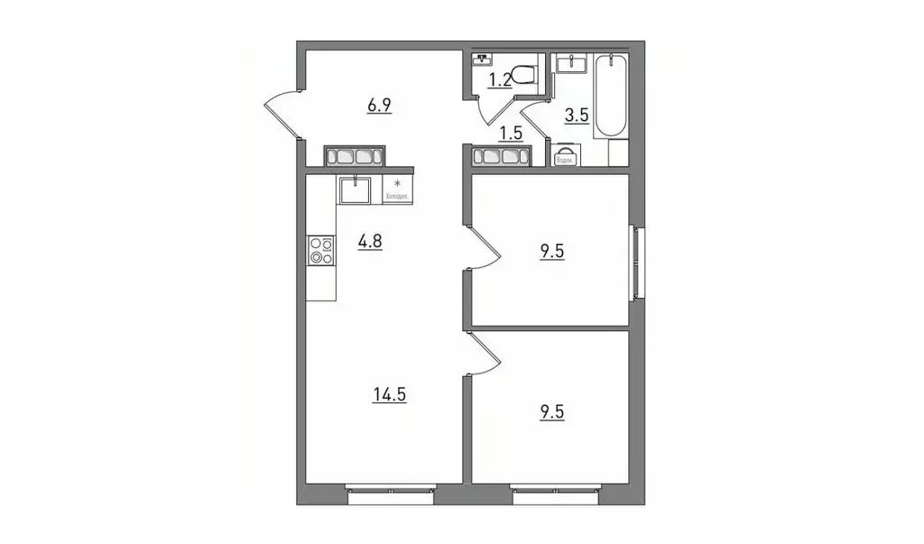3-к кв. Кировская область, Киров ул. Чистопрудненская, 13А (51.4 м) - Фото 2