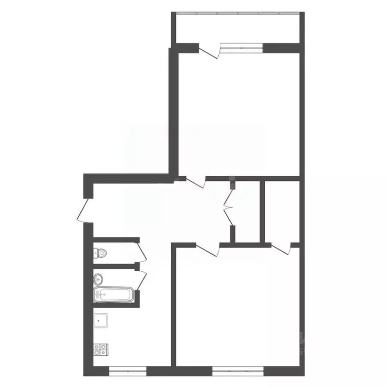 2-к кв. Тульская область, Новомосковск просп. Победы, 11 (51.4 м) - Фото 2