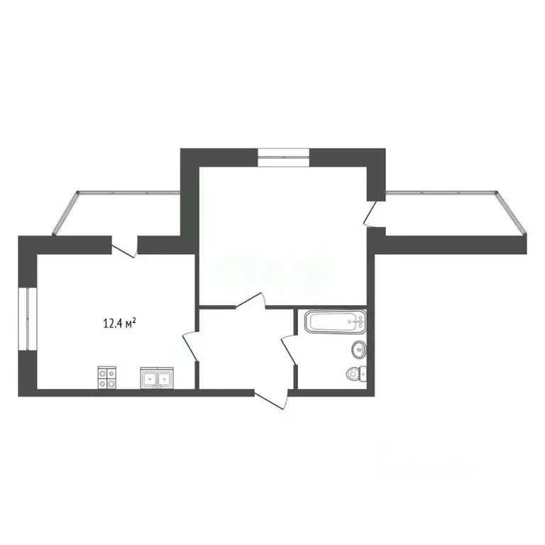 1-к кв. Тамбовская область, Тамбов ул. Имени Генерал-майора В.А. ... - Фото 1