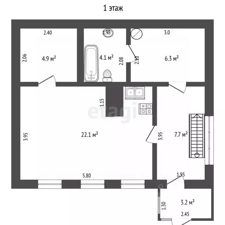 Дом в Ростовская область, Аксай Набережная ул. (95 м) - Фото 2