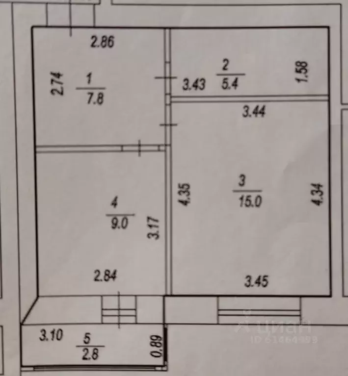 1-к кв. Башкортостан, Уфа ул. Менделеева, 128к1 (40.0 м) - Фото 2