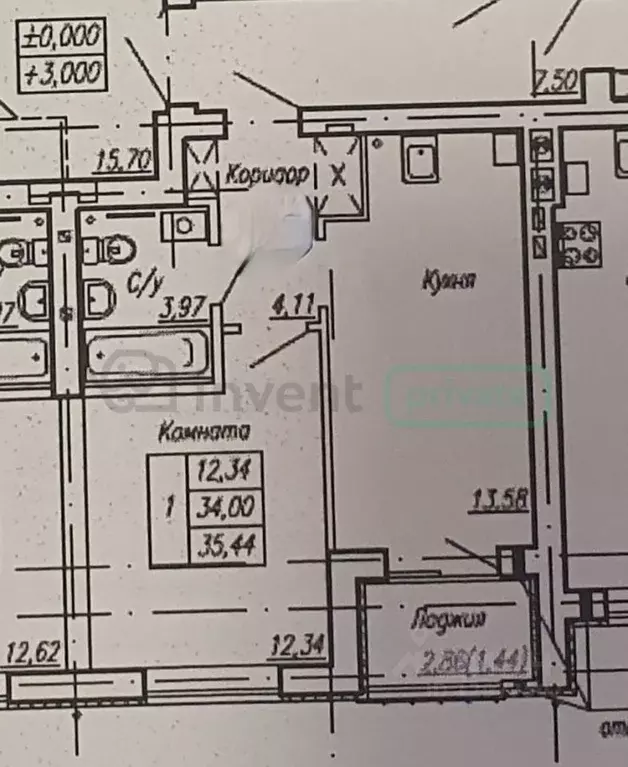 1-к кв. Калининградская область, Калининград ул. Сержанта Мишина, 81к2 ... - Фото 1