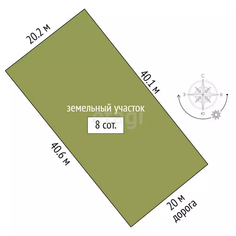 Участок в Ярославский муниципальный округ, деревня Бойтово (8 м) - Фото 1