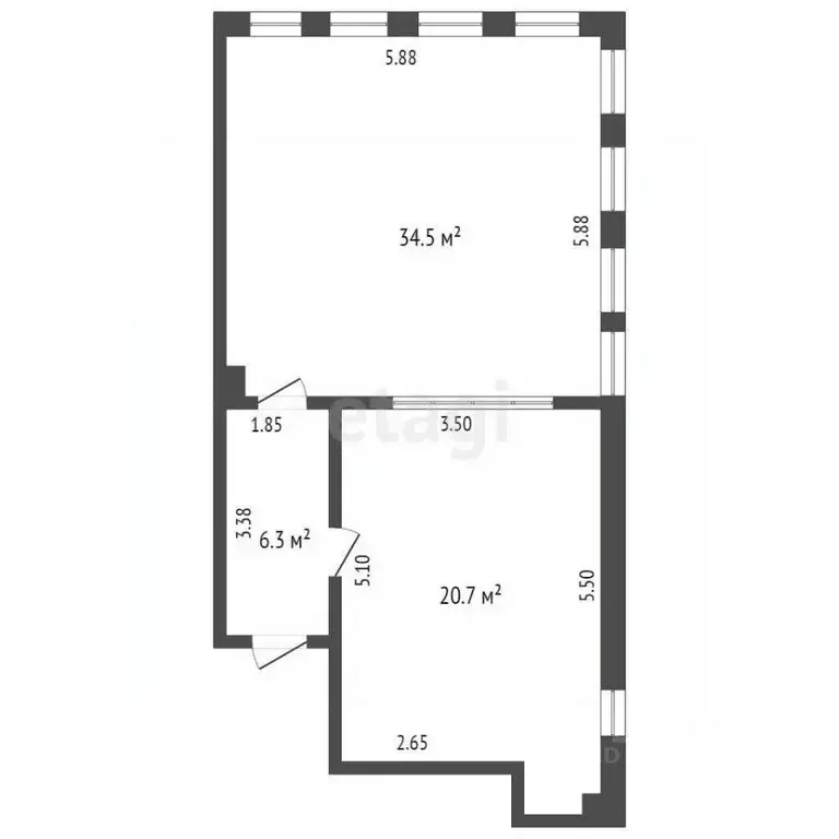 Офис в Севастополь ул. Очаковцев, 19 (62 м) - Фото 0