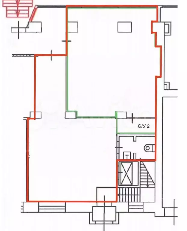 Помещение свободного назначения в Москва Бутырская ул., 7 (91 м) - Фото 2