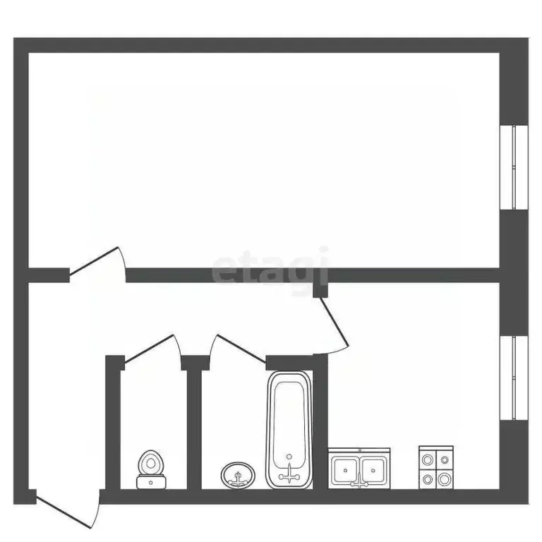 1-к кв. Московская область, Химки ул. Строителей, 8 (33.0 м) - Фото 1