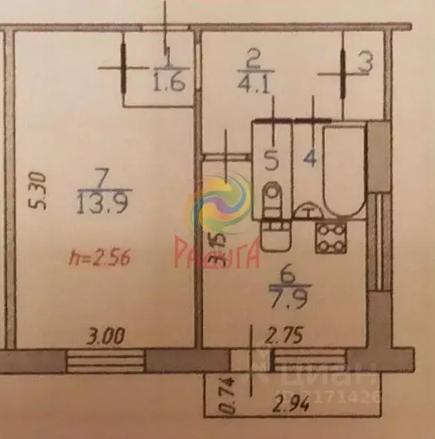 1-к кв. Ивановская область, Иваново ул. Полка Нормандия-Неман, 93 ... - Фото 1