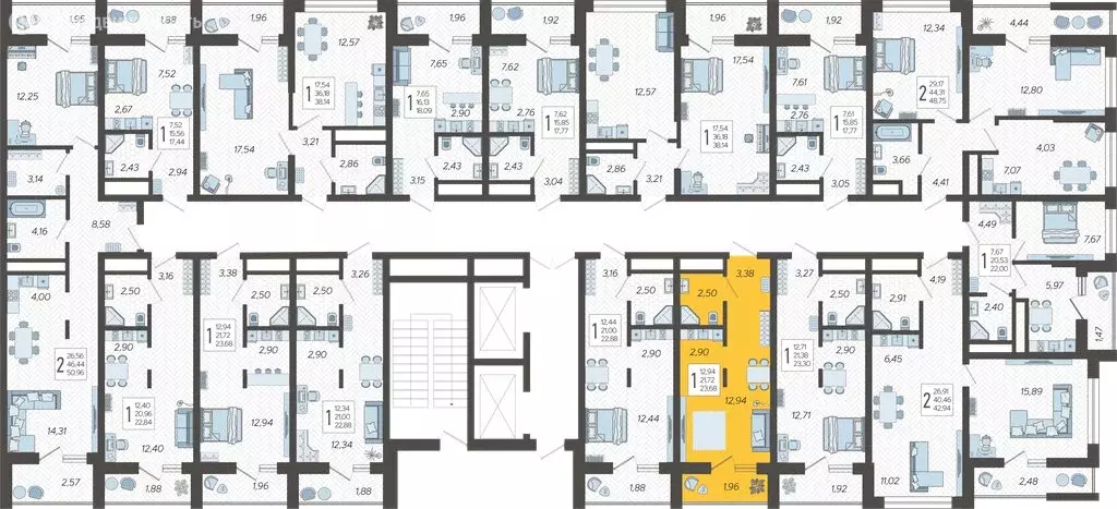 Квартира-студия: Сочи, микрорайон Бытха, Ясногорская улица, 16/2к4 ... - Фото 2