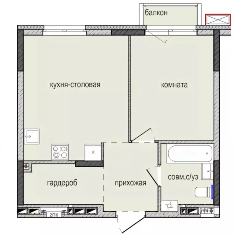 1-к кв. Удмуртия, Ижевск Культбаза жилрайон, 8-й мкр, Ежевика жилой ... - Фото 0