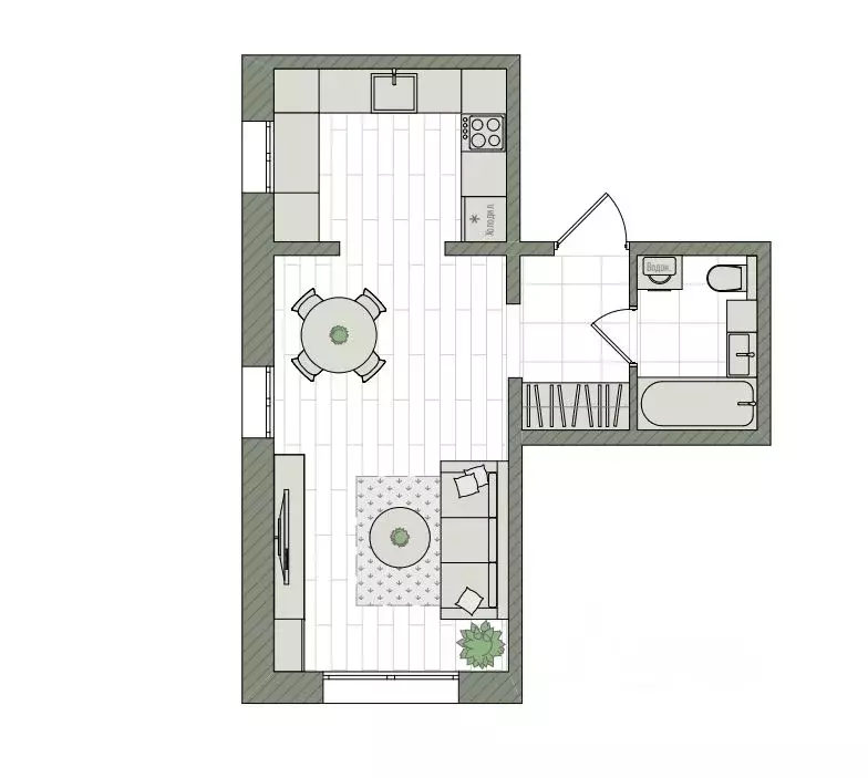Студия Кировская область, Киров бул. Прибрежный, 6 (31.8 м) - Фото 1