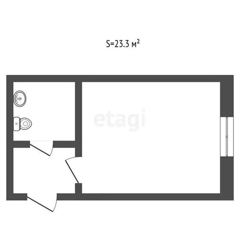 Офис (23.3 м) - Фото 1