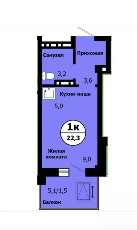 Продаётся квартира-студия, 22 м - Фото 0