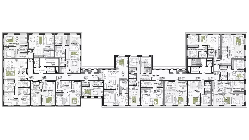 2-к квартира, 68.2 м - Фото 1