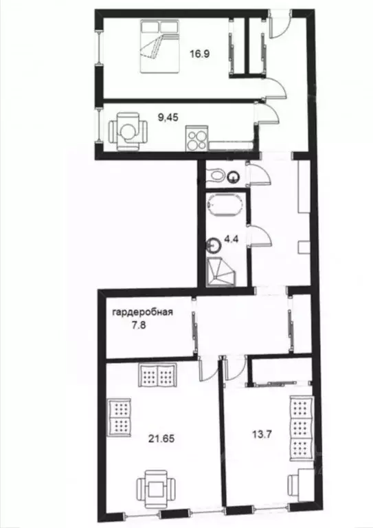 3-к кв. Санкт-Петербург Столярный пер., 4 (101.5 м) - Фото 1