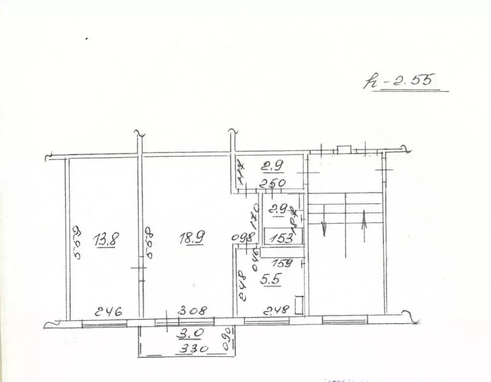 2-комнатная квартира: Самара, проспект Кирова, 202А (44 м) - Фото 1