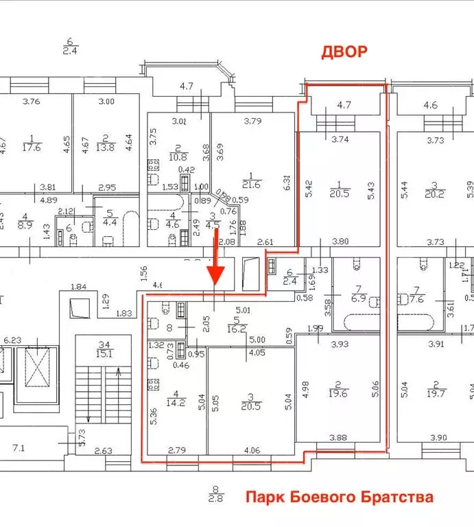 3-комнатная квартира: Санкт-Петербург, улица Бадаева, 6к1 (103 м) - Фото 0