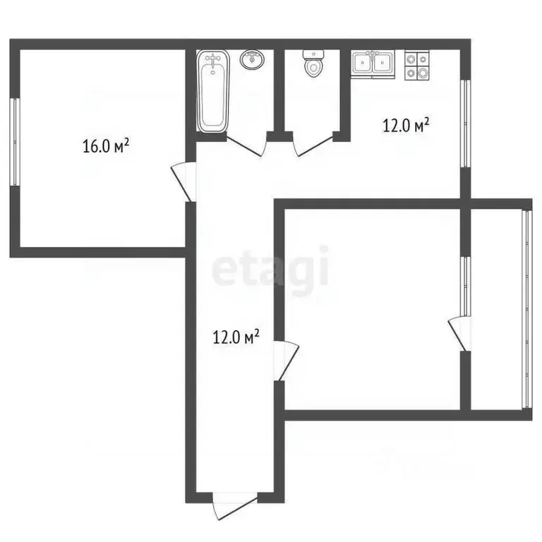 2-к кв. Санкт-Петербург Ленинский просп., 53к1 (59.1 м) - Фото 1