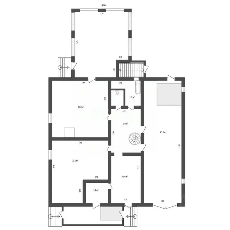 Дом в Амурская область, Благовещенский район, с. Чигири ул. ... - Фото 2