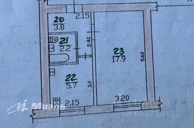 1-к кв. орловская область, орел тамбовская ул, 6 (29.6 м) - Фото 1