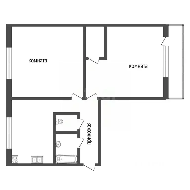 2-к кв. Московская область, Талдомский городской округ, Вербилки пгт ... - Фото 1