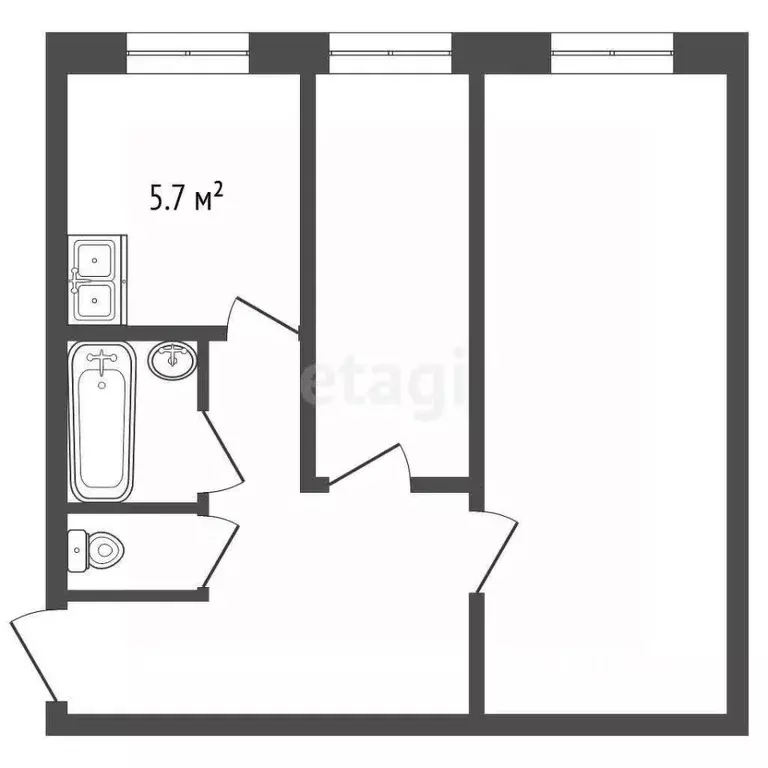2-к кв. Москва ул. Героев Панфиловцев, 27К2 (40.3 м) - Фото 1