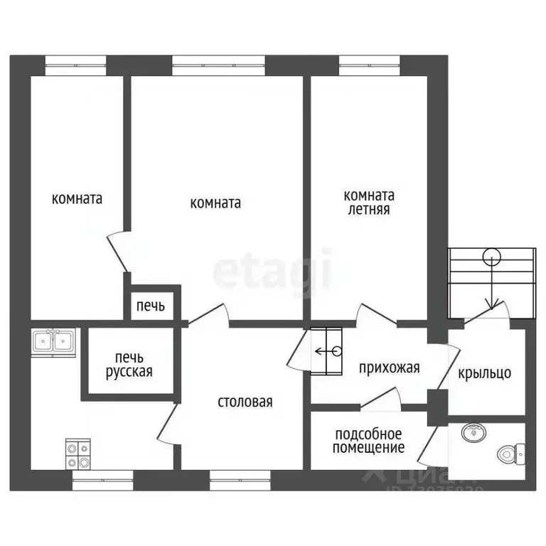 Дом в Ярославская область, Любим Республиканская ул., 22 (60 м) - Фото 0
