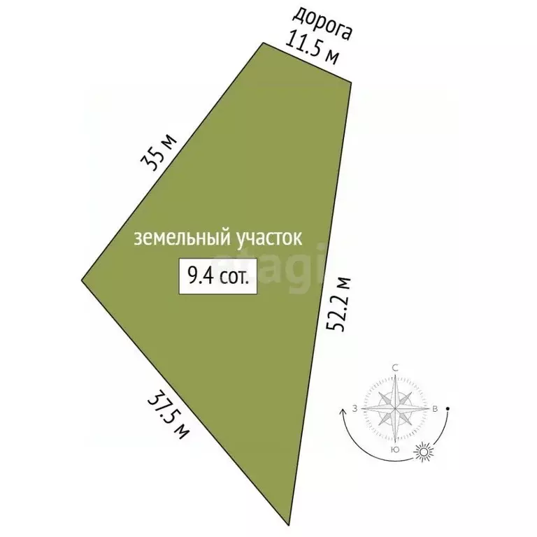 Участок в Марий Эл, Звениговский район, Кокшайское с/пос, с. Кокшайск ... - Фото 1