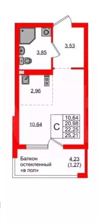 Студия Калининградская область, Калининград Артиллерийская ул., 26к2 ... - Фото 2