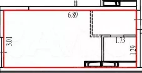 Студия Алтайский край, Новоалтайск Прудская ул., 40 (18.0 м) - Фото 2