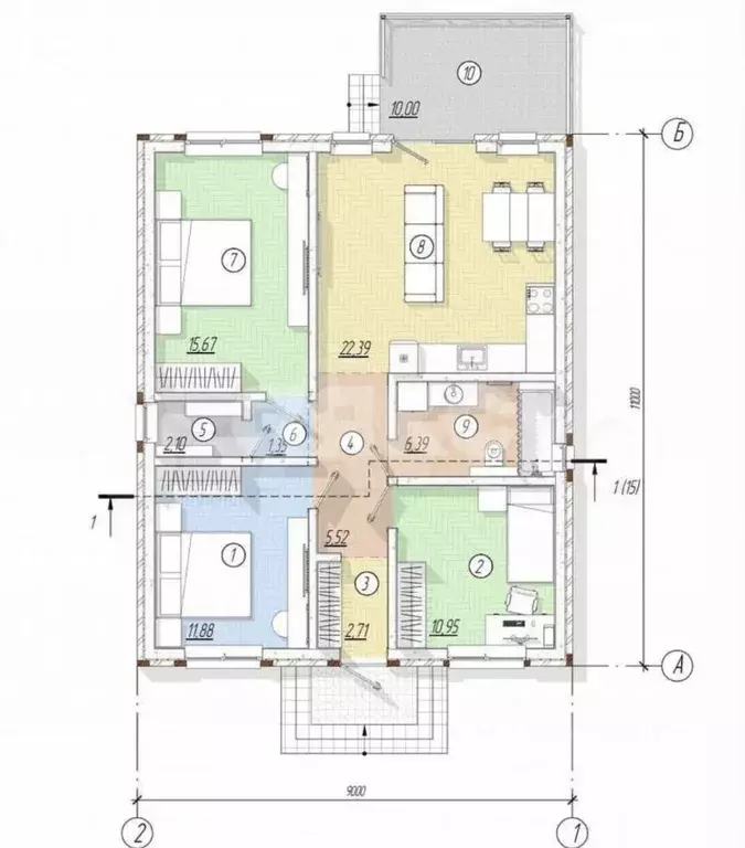 Дом в Краснодарский край, Кореновский район, Платнировское с/пос, ... - Фото 2