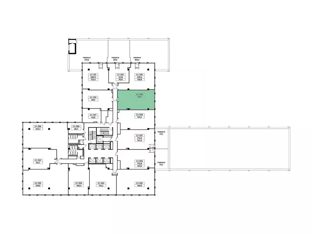 Офис в Москва д. Николо-Хованское, ул. Батюшкова, 7к4 (127 м) - Фото 1