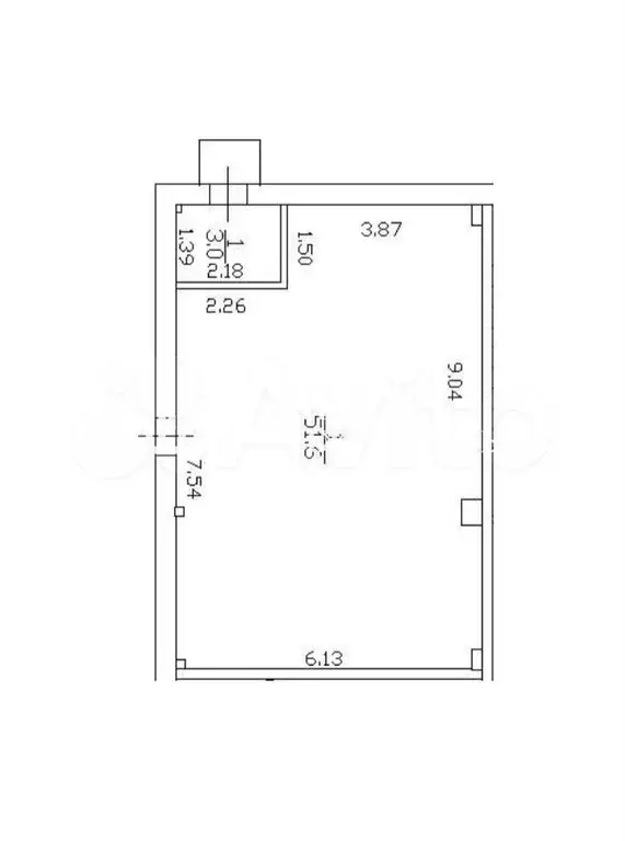 Продам помещение свободного назначения, 51.6 м - Фото 0