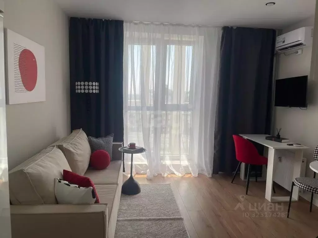 Студия Ростовская область, Ростов-на-Дону ул. Еременко, 110/2с1 (23.0 ... - Фото 1