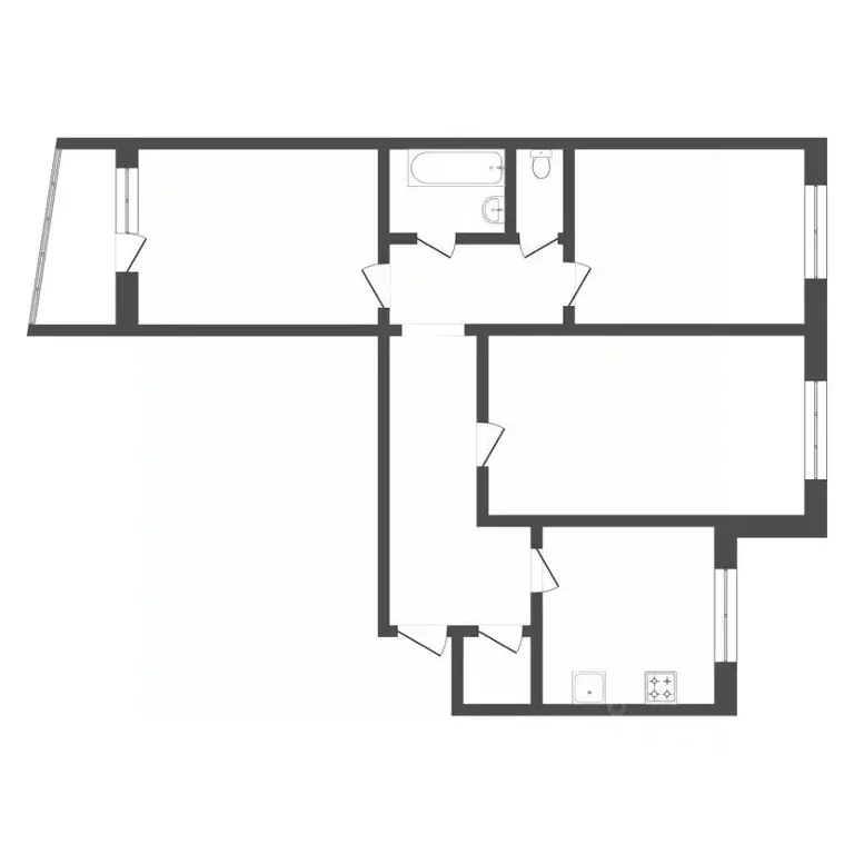 3-к кв. Тюменская область, Тюмень ул. Боровская, 7 (66.1 м) - Фото 1